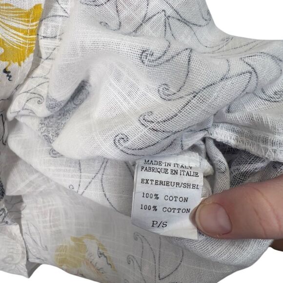 Charlie B made in Italy gauze cotton tunic top p/s Roll Up Sleeve Blouse - Picture 6 of 16